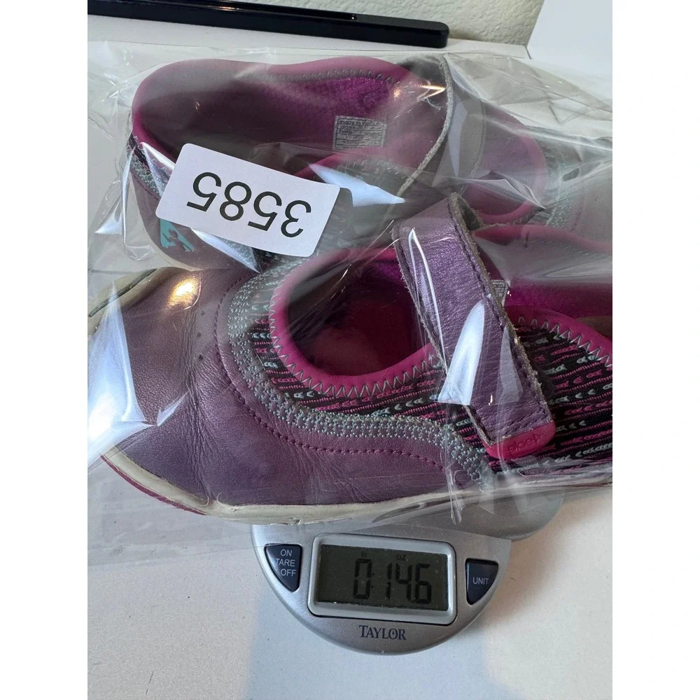 Plae Emme Mary Jane‎ Sneakers Kids Size 1 Purple Metallic Active School Casual